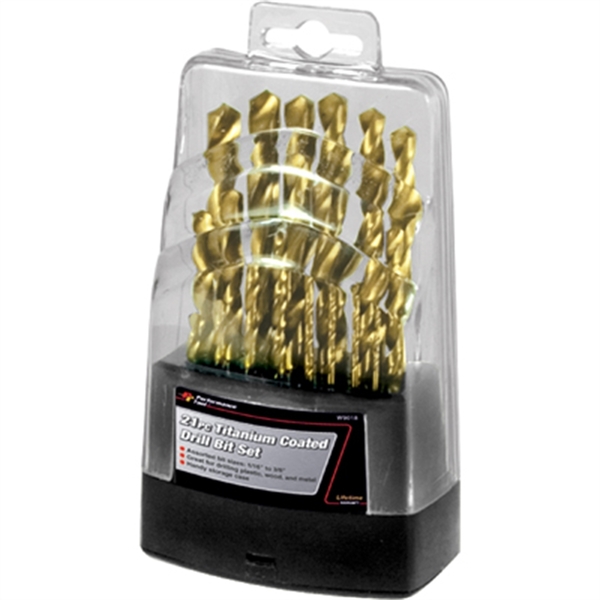 Performance Tool 21pc Twist Drill Set W9018